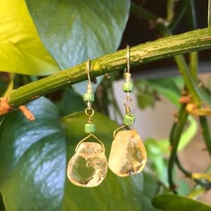 SALE🌸 NWT Artisan citrine earrings